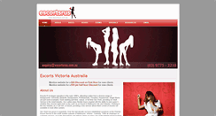 Desktop Screenshot of escortsrus.com.au