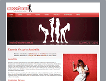 Tablet Screenshot of escortsrus.com.au